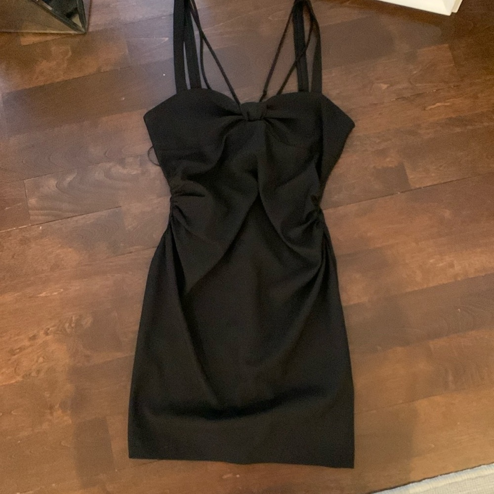Mini black dress from Zara
